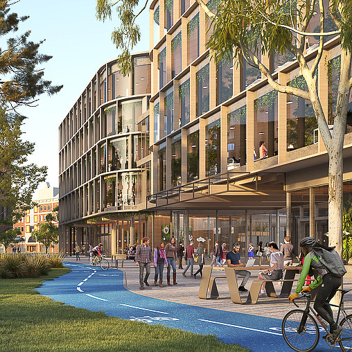 University of Tasmania Urban Precincts Master Plan rendering